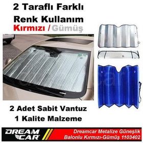 Metalize 60X130 cm Gümüş Güneşlik