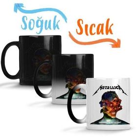 Metallica Hardwired Self Destruct Sihirli Porselen Kupa