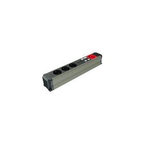 Metalline Büro-Line Usb Şampanya Eloksal Sıva Üstü Bürotik Priz Kutusu
