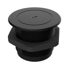 Metalline Circular-Line Siyah Modüler USB-C Hızlı Şarj Kutusu
