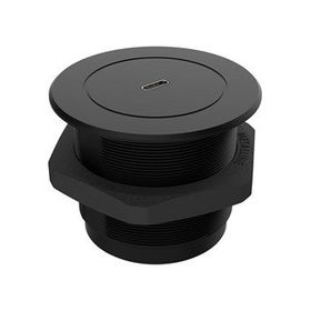 Metalline Circular-Line Siyah Modüler USB-C Hızlı Şarj Kutusu