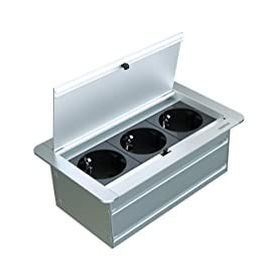 Metalline Klip-Line Naturel Eloksal Bas Aç Priz Sistemi