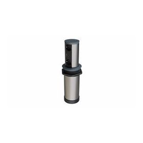 Metalline Tower-Line Antrasit Bas Aç Masaüstü USB Priz Kutusu