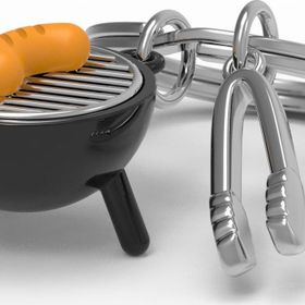 Metalmorphose Barbekü Sosis Anahtarlık