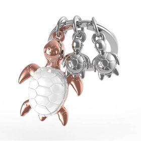 Metalmorphose Kaplumbağa Ailesi Anahtarlık