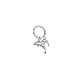 Metalmorphose MTM145-06 Gümüş Anne Bebek Yunus Anahtarlık