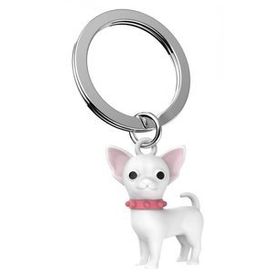 Metalmorphose MTM254-01 Beyaz Chihuahua Köpek Anahtarlık