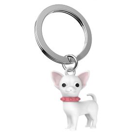 Metalmorphose MTM254-01 Beyaz Chihuahua Köpek Anahtarlık