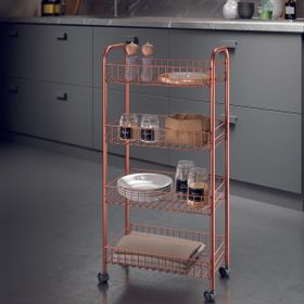 Metaltex Ascona Copper 4 Katlı Raf