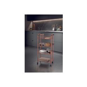 Metaltex Ascona Copper 4 Katlı Raf