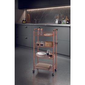 Metaltex Ascona Copper 4 Katlı Raf