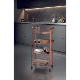 Metaltex Ascona Copper 4 Katlı Raf