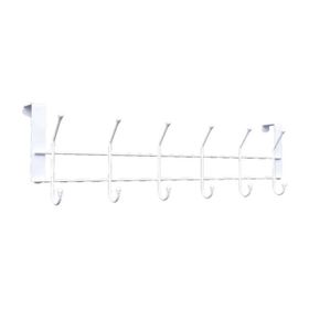 Metaltex M784365 6 Kancalı Kapı Arkası Elbise Askısı
