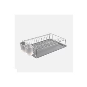 Metaltex Tek Katlı Tablalı Krom 40x27x10 cm Bulaşıklık
