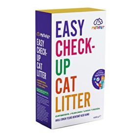 Metapet Hastalık Gösteren Erken Teşhis Kokusuz Organik Doğal Bentonit 1 kg Kedi Sağlığı Kumu