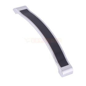 Metax Kida 224 mm Krom Siyah Mobilya Kulp