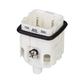 Mete 29005 3x10A 2P E Arka Girişli Fiş Çekirdeği