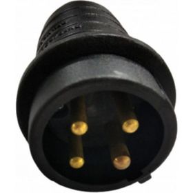 Mete 3x16A Kauçuk Düz Fiş