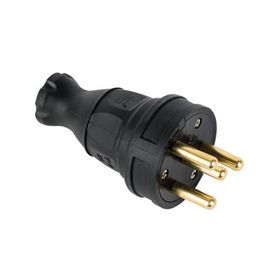 Mete 3x25A Kauçuk Düz Fiş