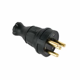 Mete 3x25A Kauçuk Düz Fiş