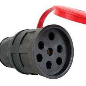 Mete 401042 3x25A 3P E Kauçuk Makine Prizi