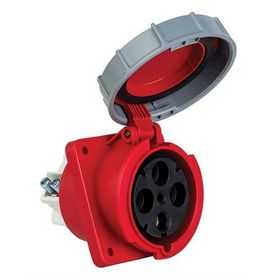 Mete 4x125A IP67 3P+E Eğik Makine Prizi