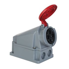 Mete 4x63A IP44 3P+E Eğik Gövdeli Duvar Prizi