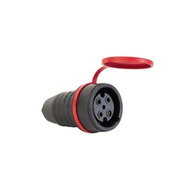 Mete Enerji 401021 380-415V 3x32A 3P+E IP44 Kauçuk Uzatma Prizi