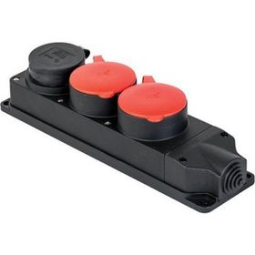 Mete Enerji 401051 3x25A 3P+E 380 415 Watt IP44 2li 3x25A 1li 1x16A Prizli Kauçuk Grup Priz