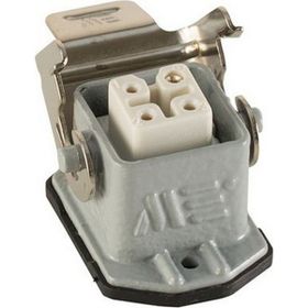 Mete Enerji 403001S 4x10A 3P+E 220-240V IP65 Alüminyum Gövdeli Metal Mandallı Makine Prizi