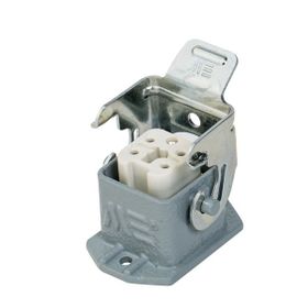 Mete Enerji 403011S 5x10A 4P+E 220-240V IP65 Alüminyum Gövdeli Arka Girişli Metal Mandallı Makine Prizi