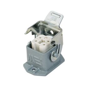 Mete Enerji 403011S 5x10A 4P+E 220-240V IP65 Alüminyum Gövdeli Arka Girişli Metal Mandallı Makine Prizi