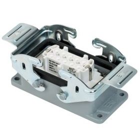 Mete Enerji 403020S 10x16A 10P+E 400V IP65 Alüminyum Gövdeli Metal Mandallı Makine Prizi