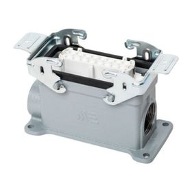 Mete Enerji 403038S 16x16A Çift Gİrişli Metal Mandallı Duvar Prizi