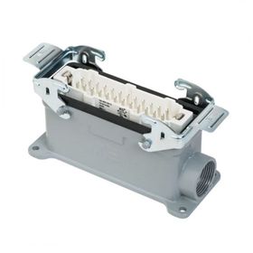Mete Enerji 403047S 24x16A 24P+E 400V IP65 Alüminyum Gövdeli Metal Mandallı Duvar Fişi