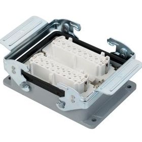 Mete Enerji 403050S 32x16A 32P+E 400V IP65 Alüminyum Gövdeli Çift Giriş Metal Mandallı Makine Prizi