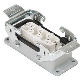 Mete Enerji 403100S 6x35A 6P+E 400-690V IP65 Alüminyum Gövdeli Metal Mandallı Makine Prizi