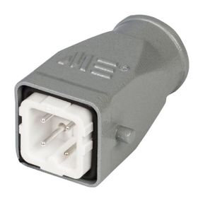 Mete Enerji 403270 4x10A 3P+E 220-240 Watt IP65 Alüminyum Gövdeli Arka Girişli Fiş