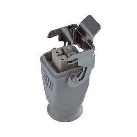 Mete Enerji 403272S 4x10A 3P+E 220-240V IP65 Alüminyum Gövdeli Arka Giriş Metal Mandallı Uzatma Prizi