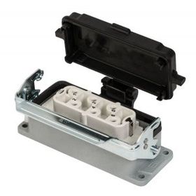 Mete Enerji 403740S 6x35A 6P+E 400-690V IP65 Tek Mandallı Kapaklı Makine Prizi