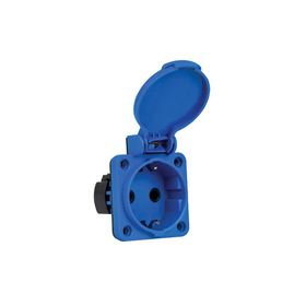 Mete Enerji 404016ST06 220-240V 1x16A 2P+E IP44 Üst Yan Girişli Pano Prizi