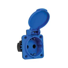 Mete Enerji 404016ST06 220-240V 1x16A 2P+E IP44 Üst Yan Girişli Pano Prizi