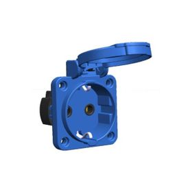 Mete Enerji 404016ST06 220-240V 1x16A 2P+E IP44 Üst Yan Girişli Pano Prizi