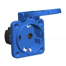 Mete Enerji 40402506 Mavi 1x16A Yaylı Sistem Arka Giriş Pano Prizi