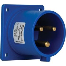 Mete Enerji 406213V 3x32A 2P+E 6h/50-60Hz 220-240 Watt Vida Bağlantılı Düz Makine Fişi