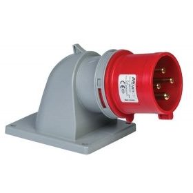 Mete Enerji 406218V 4x32A 3P+E 6h/50-60Hz 380-415 Watt IP44 Cee Norm Vida Bağlantılı Eğik Makine Fişi