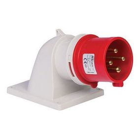 Mete Enerji 406218V 4x32A 3P+E 6h/50-60Hz 380-415 Watt IP44 Cee Norm Vida Bağlantılı Eğik Makine Fişi