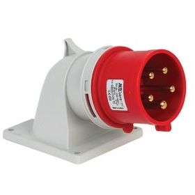 Mete Enerji 406222V 5x32A Ip44 Eğik Vidalı Bağlantı Makine Fişi