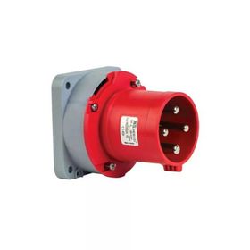 Mete Enerji 406229 4x63A 3P+E 6h/50-60Hz 380-415 Watt IP44 Cee Norm Pilot Kontaklı Düz Makine Fişi