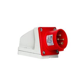 Mete Enerji 406303V 4x16A 3P+E 6h/50-60Hz 380-415 Watt IP44 Cee Norm Vida Bağlantılı Eğik Gövdeli Duvar Fişi